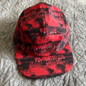 Supreme World Famous Unisex Red & Black Hat
